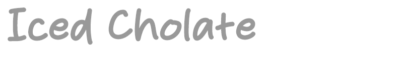 Iced Cholate